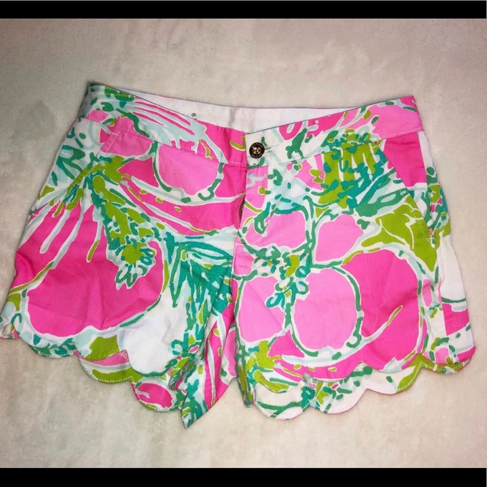 Lily Pulitzer Scalloped Shorts